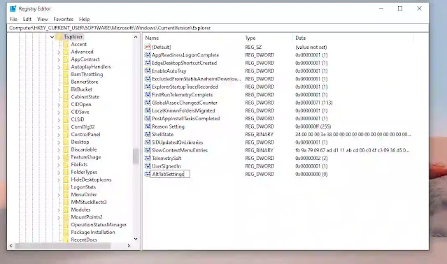 Go Back to Old Alt+Tab Behavior in Windows 10