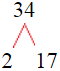 Factor Tree of 34