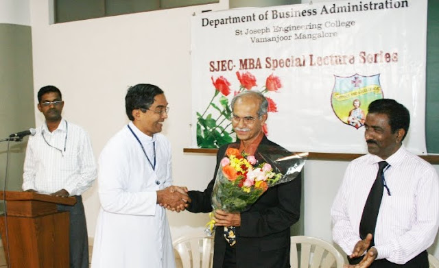 Dr Austin D'Souza Prabhu at SJEC MBA