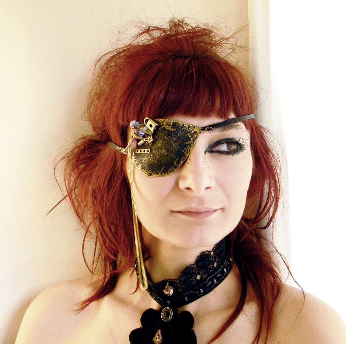 Handmade Eye Patch All Seeing Eye Pirate Gothic Steampunk