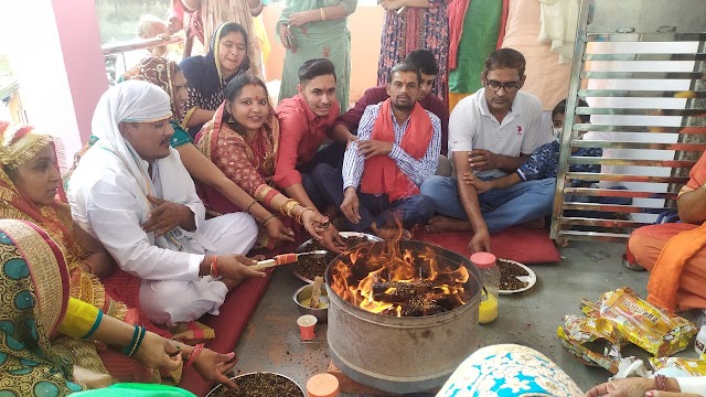 सर्व जातीय स्नेह कार्य दल द्वारा नव निर्माण मंदिर में की गयी मूर्ति स्थापित 