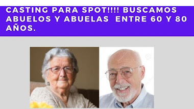 CHILE: Para SPOT PUBLICITARIO se buscan ABUELOS y ABUELAS entre 60 y 80 años
