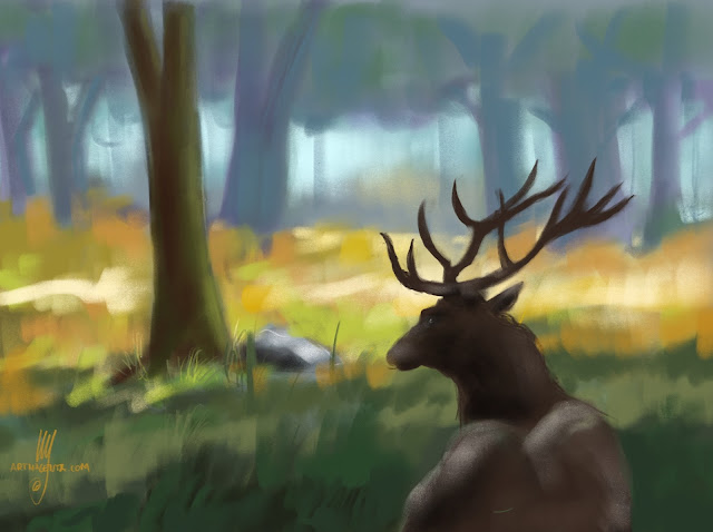 Deer by Artmagenta