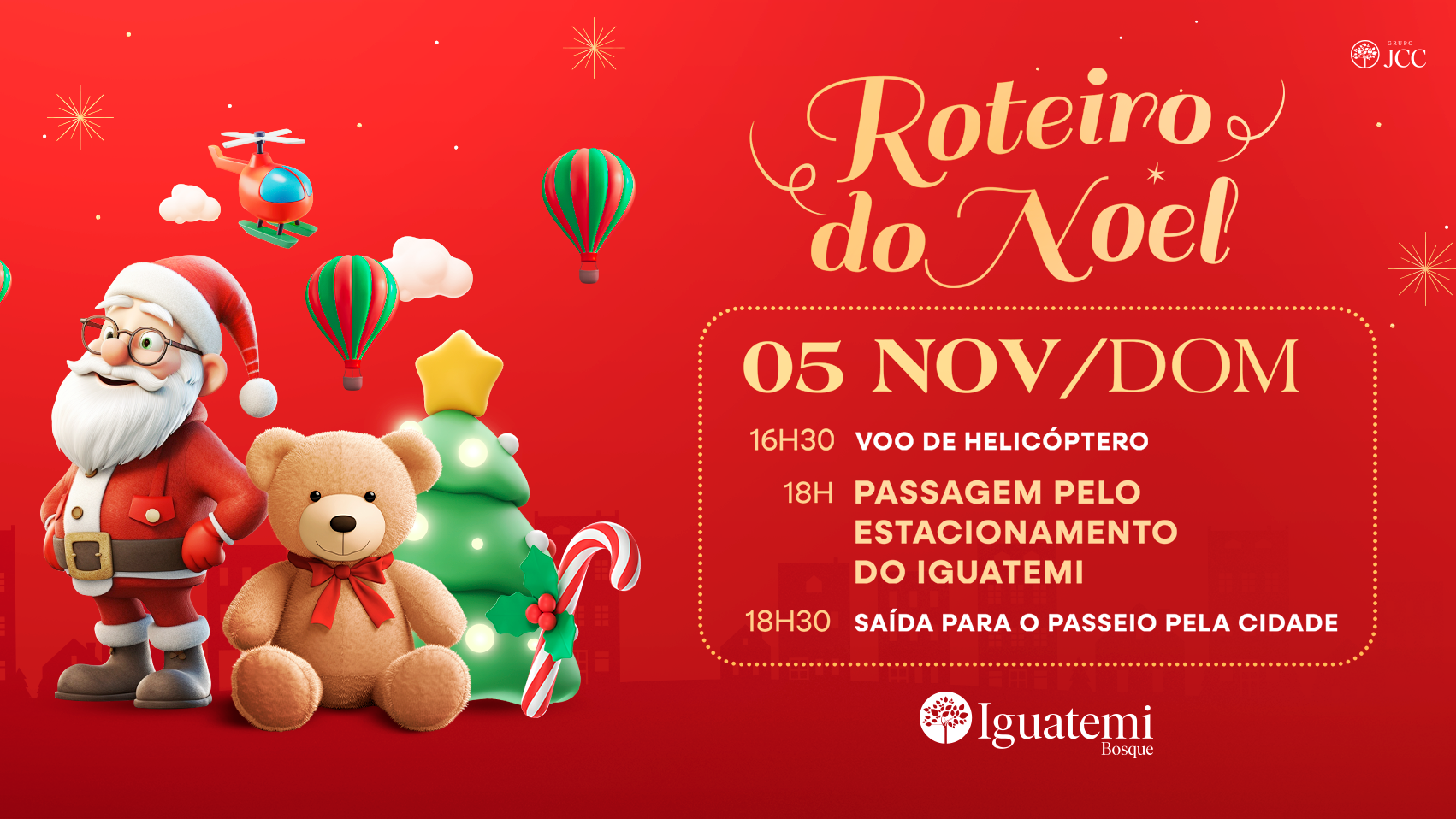 Carreta da Alegria com Papai Noel percorre Mirassol neste sábado (18)