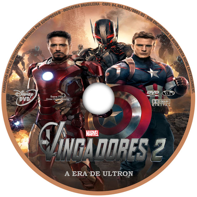 Label DVD Os Vingadores 2 A Era De Ultron 