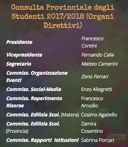 Festa studente: il 13 maggio la presentazione della consulta provinciale degli Studenti di Matera 