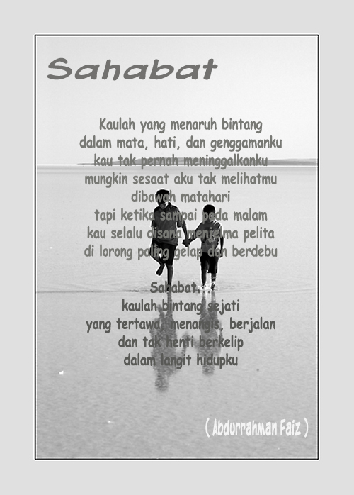 Draw Your Heart with Smile: PENGERTIAN SEORANG SAHABAT
