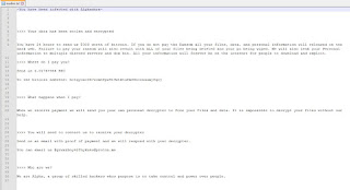 Alphaware Ransomware note, записка о выкупе
