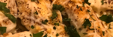 Chicken Scampi with Garlic Parmesan Rice 