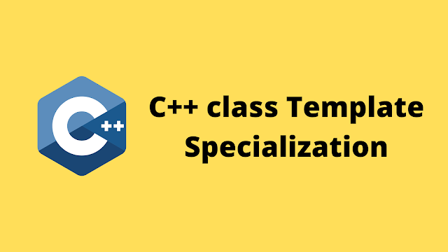 HackerRank C++ Class Template Specialization solution