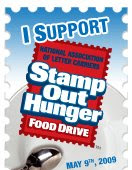 Help the hungry, improve preparedness without leaving your doorstop on Stamp Out Hunger Day