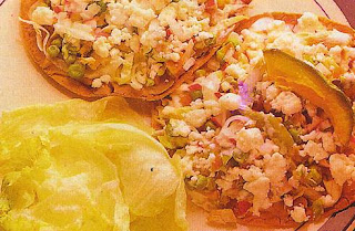 RECETA COCINA TOSTADAS A LA MEXICANA