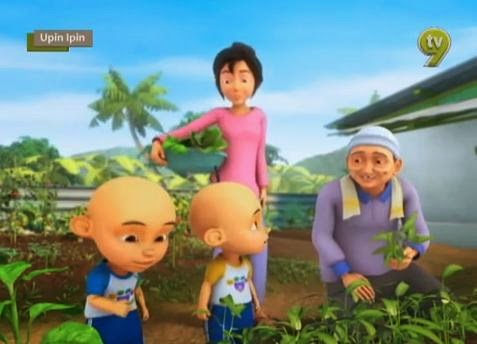 Cerita kartun: Upin Ipin "Belajar sayur sayuran"