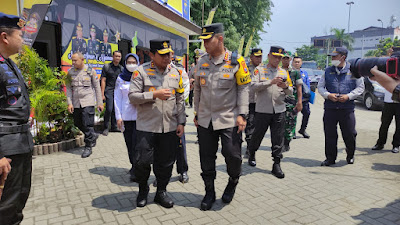 Kapolda Jatim Cek Pospam dan Posyan di Terminal Purabaya