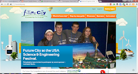 screen grab of Future City webpage