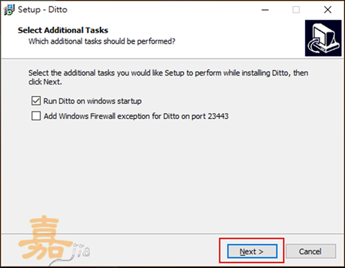 Ditto 預設為 Windows 啟動時開啟