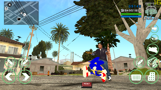 Sonic Bike GTA SA Android Mod (NO PC)
