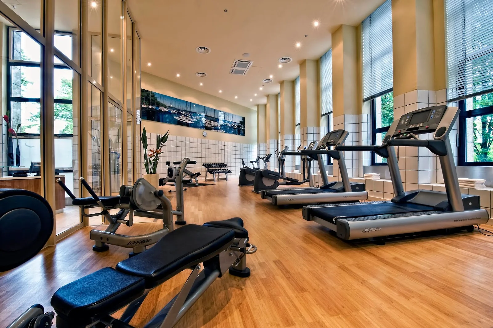 Khu tập Gym với trang thiết bị hiện đại