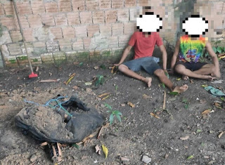 Em Manaus, Mãe flagra filho enterrando namorada no quintal