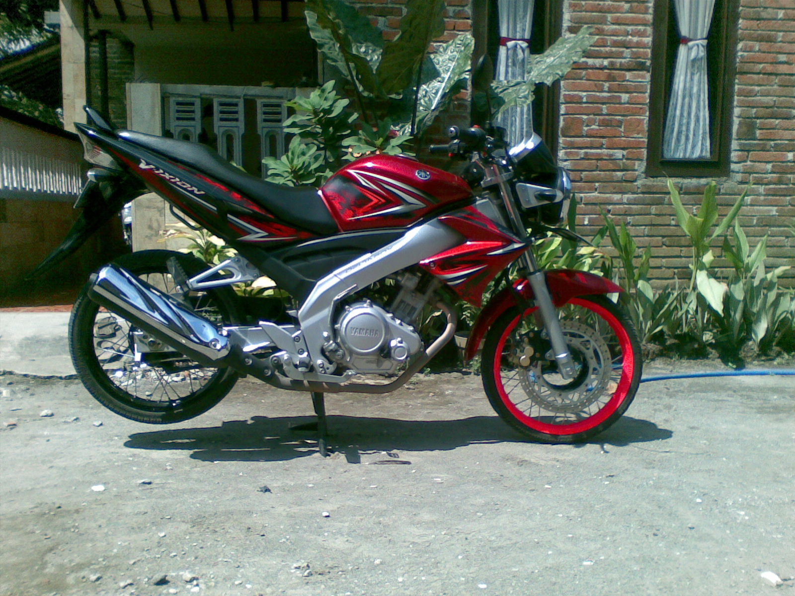 102 Modifikasi Vixion Tahun 2010 Warna Merah Modifikasi Motor