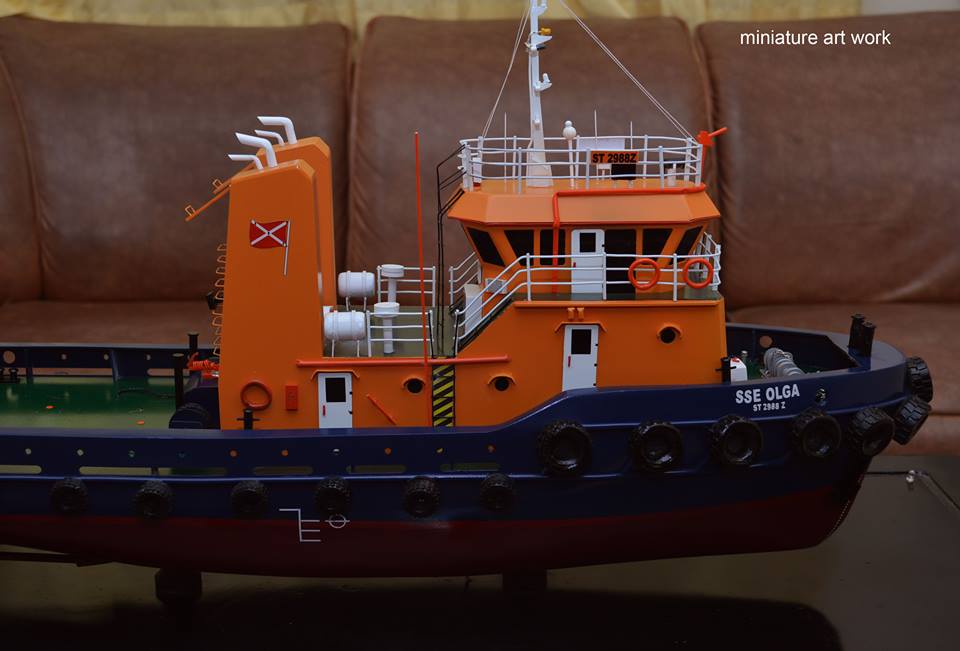 tempat jual harga murah miniatur kapal tugboat tb sse olga rumpun artwork planet kapal indonesia