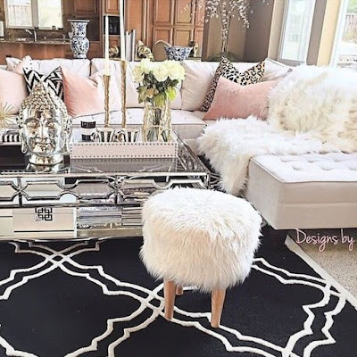 glamorous living room