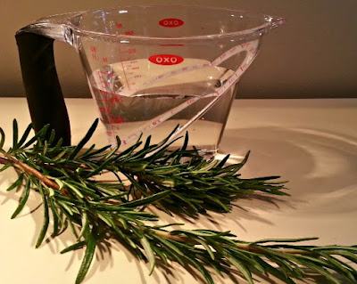 Sprigs of Rosemary and a Jug of Water