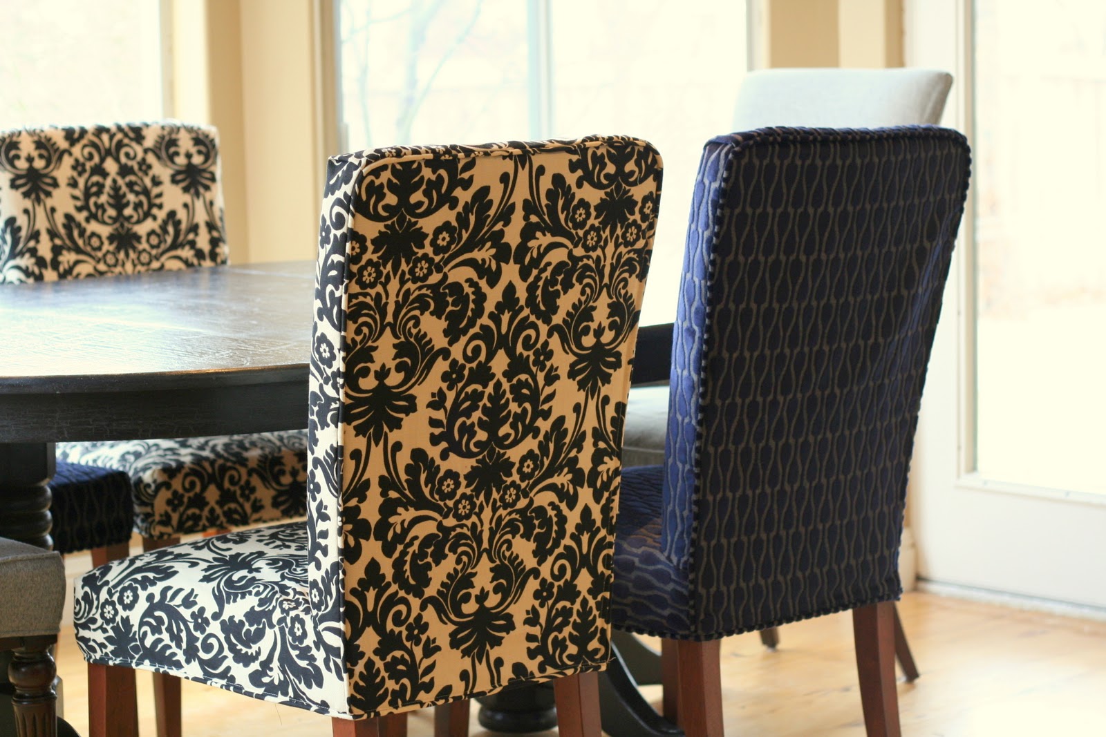 Custom Slipcovers By Shelley Menswear Dining Room