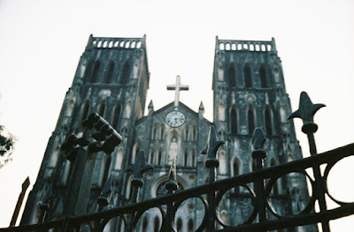 St. Joseph’s cathedral located in Nha Chung strt, a Christian section of Hanoi