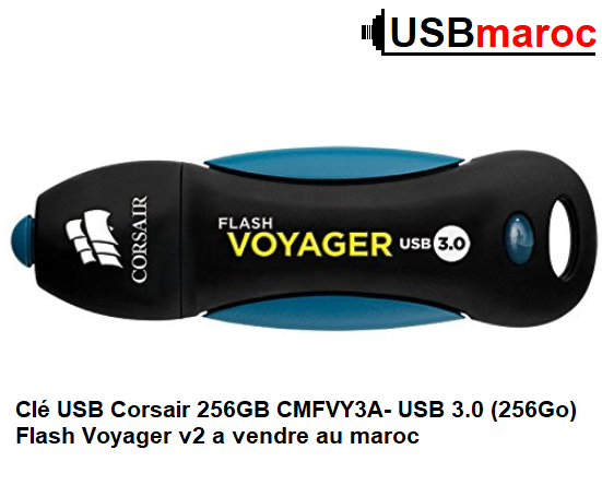 Clé USB Corsair 256GB CMFVY3A- USB 3.0 (256Go) Flash Voyager v2 a vendre au maroc 