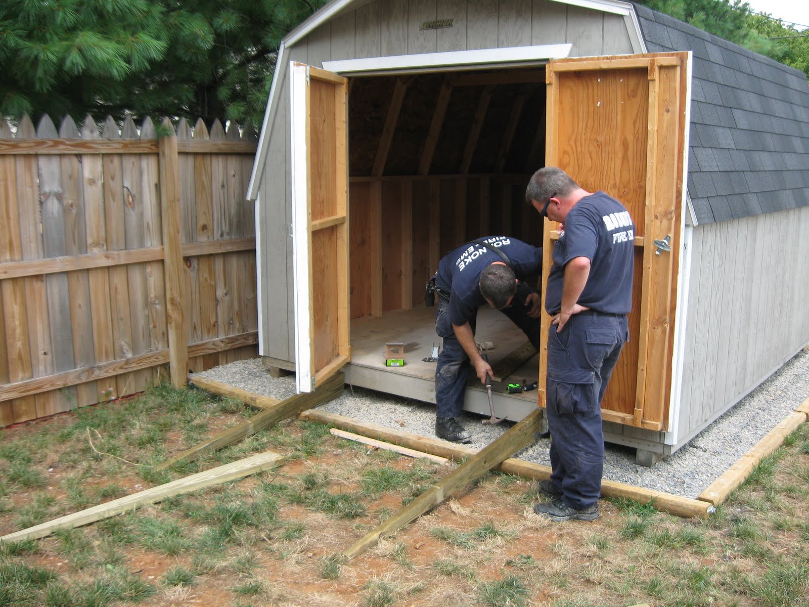 how to add a ramp to a storage shed