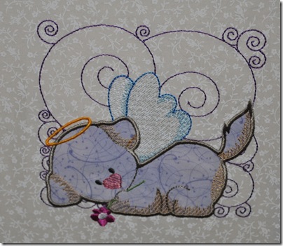 Appliqued Angel Puppies 013
