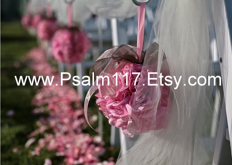 church pew wedding flowers