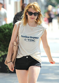 Emma Roberts Hot Legs In East Village, New York1