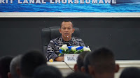 PANGKALAN TNI ANGKATAN LAUT LHOKSEUMAWE SAMBUT KEDATANGAN KOMANDAN BARU