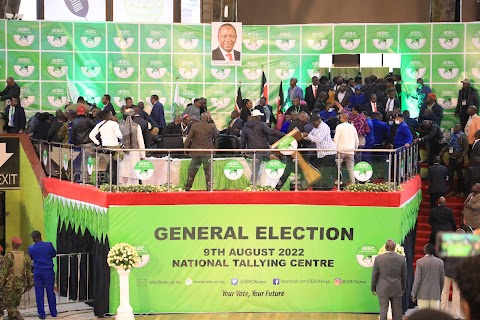 Kenya General Election 2022 - Chaos at the National Tallying Centre in Bomas of Kenya