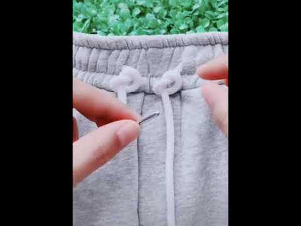 How To Tie Hoodie String, Hoodie String knot, Tutorial For Knots, Tie A  Lace