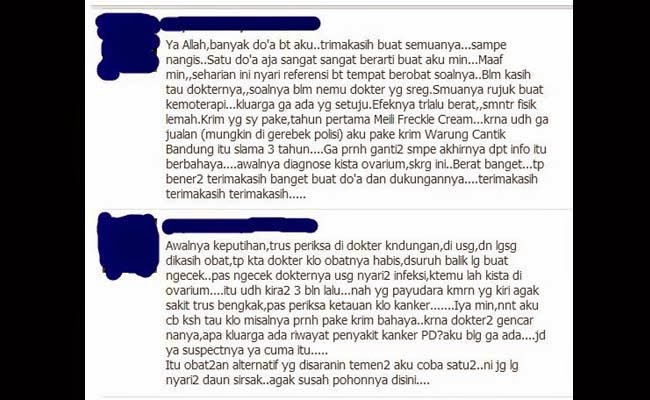 bahaya cream yang mengandung merkuri