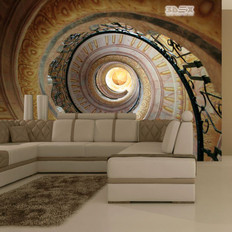  40 Stylish 3D wallpaper for living room walls, 3D wall murals