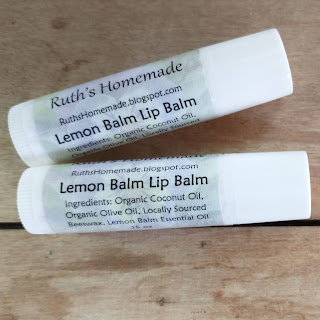 Ruth's Homemade Lemon Balm Cold Sore Balm