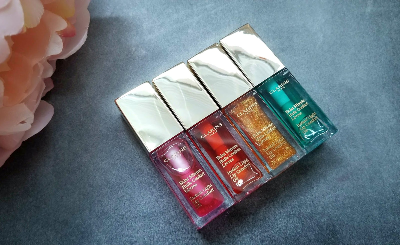 Clarins - Instant Light Lip Comfort Oils - Review & Swatch* - miranda loves