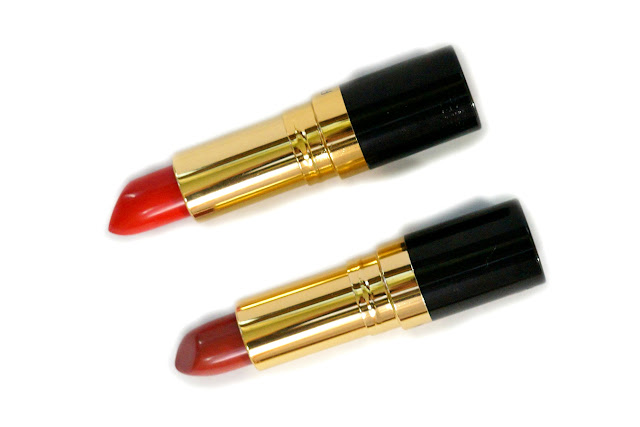 Revlon Super Lustrous Lipsticks in 225 Rosewine and 720 Fire and Ice