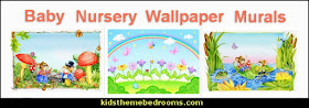 Baby Nursery Wallpaper Murals  baby bedrooms - nursery decorating ideas - girls nursery - boys nursery - baby bedding - themed baby bedrooms - theme ideas for baby nursery - baby rooms - baby bedroom theme ideas - themed nursery decorating ideas