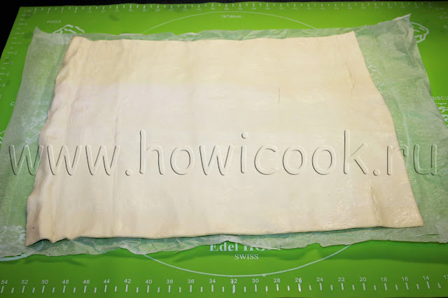 рецепт пирога с вишней из слоеного теста с пошаговыми фото