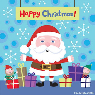 Cute Santa Cartoon Wallpaper