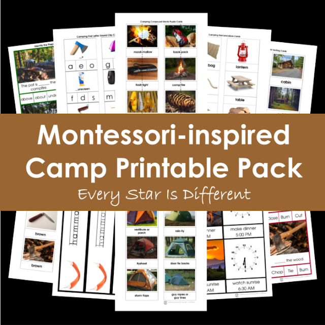 Montessori-inspired Camping Printable Pack
