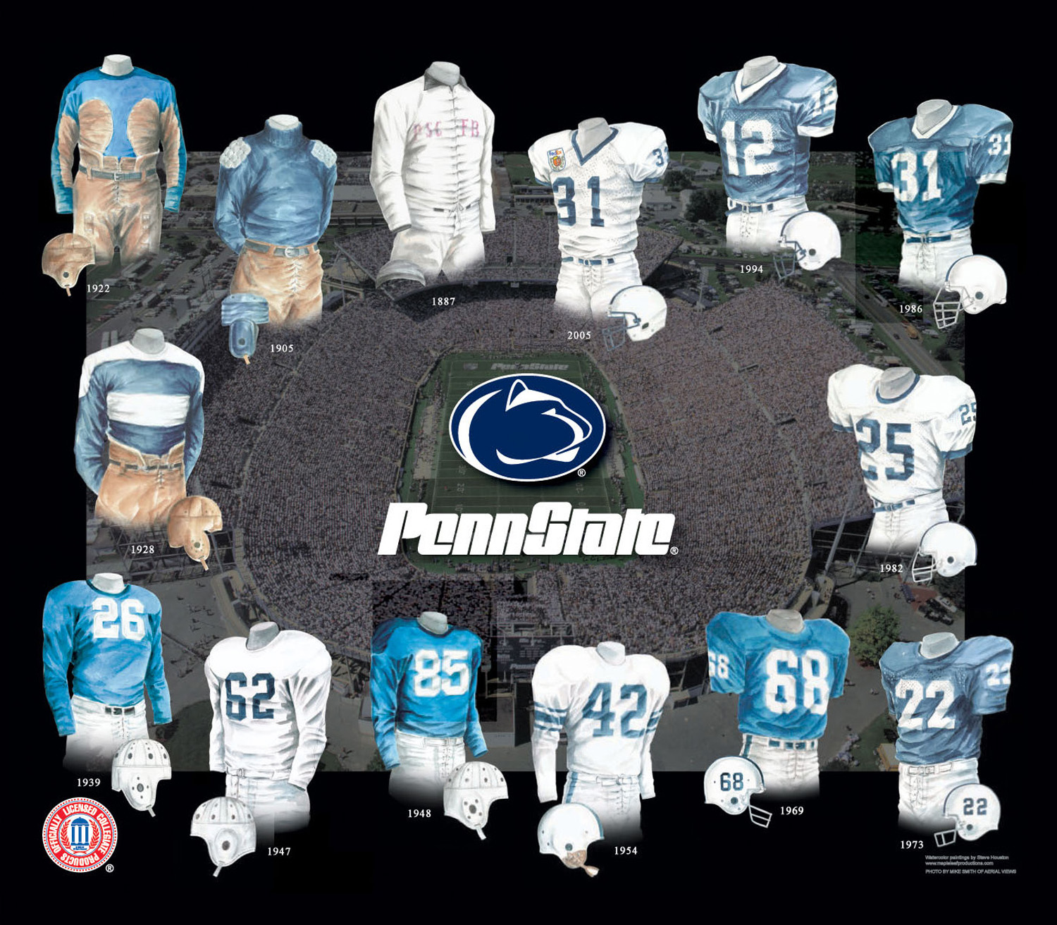 Pennsylvania State University Nittany Lions Football Uniform and Team ...