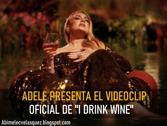 ADELE PRESENTA EL VIDEOCLIP OFICIAL DE "I DRINK WINE"