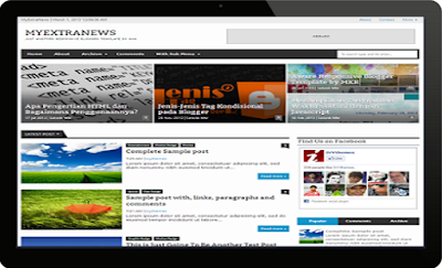 My Esxtra News Blogger Template