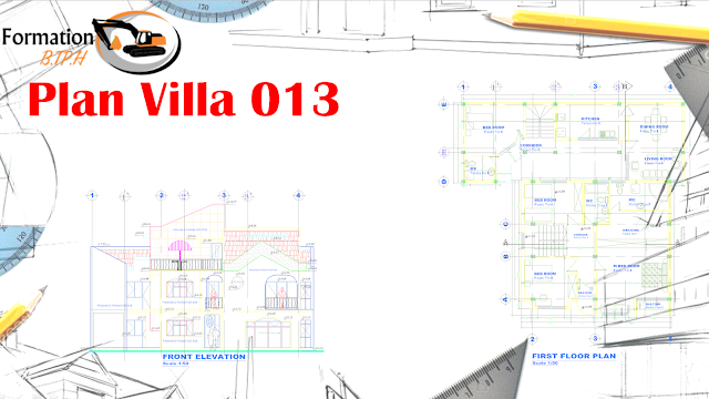 013 Télécharger Plan AutoCAD Villa 